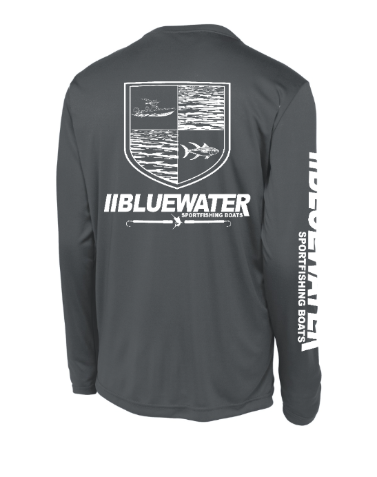 NEW Long-Sleeve Performance Fishing Shirt - Gray